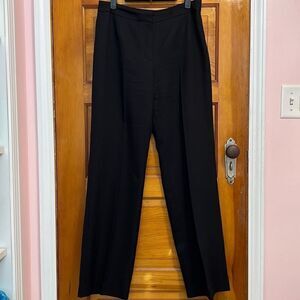 Evan Picone Black Polyester Pleated Dress Pants Women’s US 4